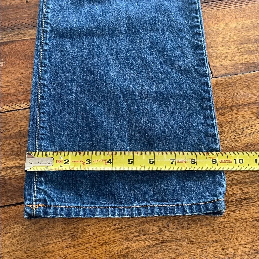 Vintage Lucky Brand Dungarees Easy Rider bootcut blue jeans 6/28 USA made Y2K - Picture 11 of 12